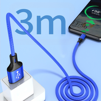 PHIYOO πλεκτό καλώδιο δεδομένων ταχείας φόρτισης για iPhone και Android συσκευές, Type-C συμβατό, 18W μέγιστη ισχύς, πλεκτή κατασκευή