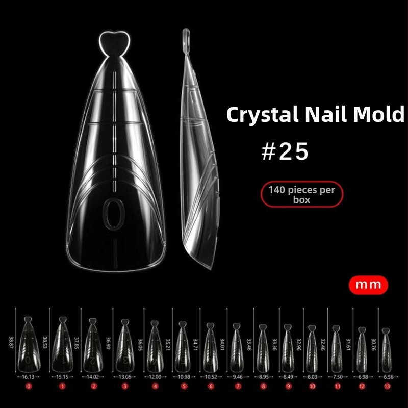 Sada tvarov na nechty s vsadenou rukoväťou - kapkovitý tvar, ostrá špička, vzor Hviezdne nebo, 140 kusov