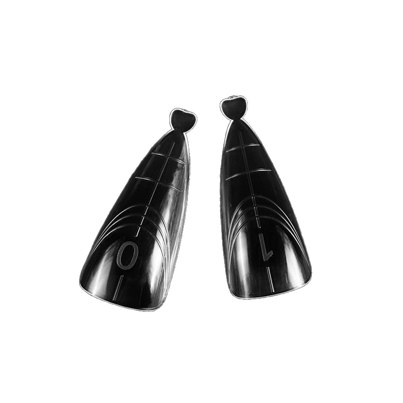 Nagų formų rinkinys su įmontuotu laikikliu - lašelinės formos, aštrus galas, Žvaigždžių Dangus raštas, 140 vnt