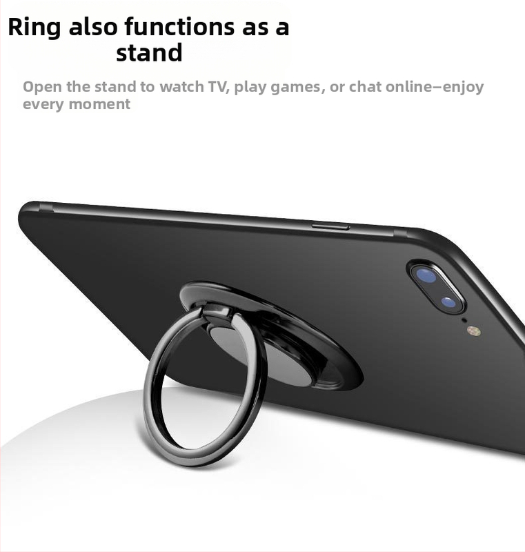 Baodun suport inelar metalic pentru telefon cu logo magnetic și suport auto, model BDA541-1704, compatibil cu Huawei/Honor/OPPO/ZTE/Meizu/Apple, universal pentru telefoane, utilizare în exterior, suport personalizare