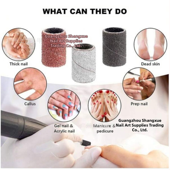 Σετ ταινιών λείανσης νυχιών, 50 τεμ., κόκκοι 80/120/180, για φρεζα νυχιών