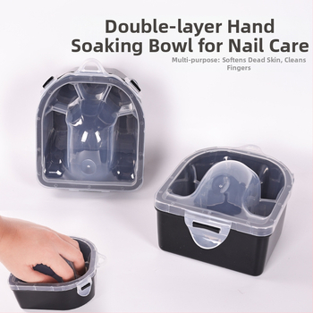 Vas de înmuiat mâinile pentru manichiură, din plastic, izolație cu încuietoare dublă, 250 g net