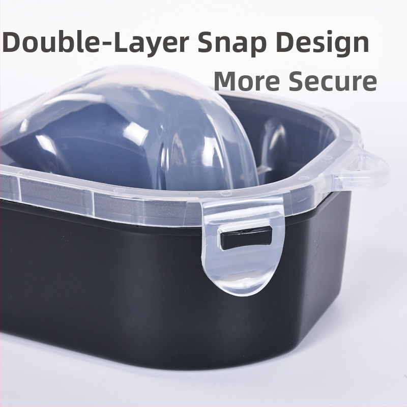 Miska na namáčanie rúk pre manikúru, plastová, s dvojitou izoláciou s uzáverom, 250 g netto, značka Jinzixiu