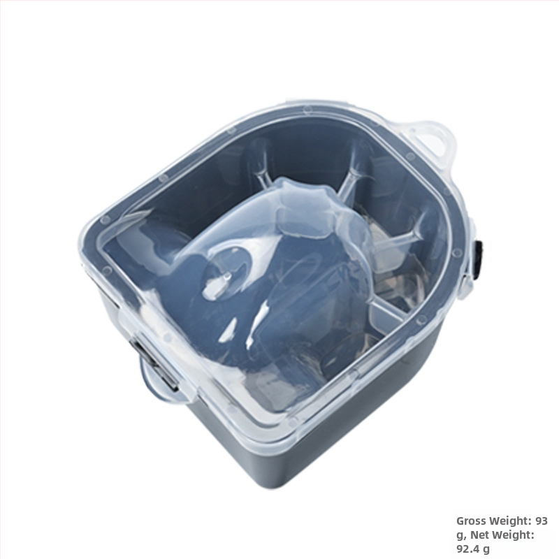 Vas de înmuiat mâinile pentru manichiură, din plastic, izolație cu încuietoare dublă, 250 g net