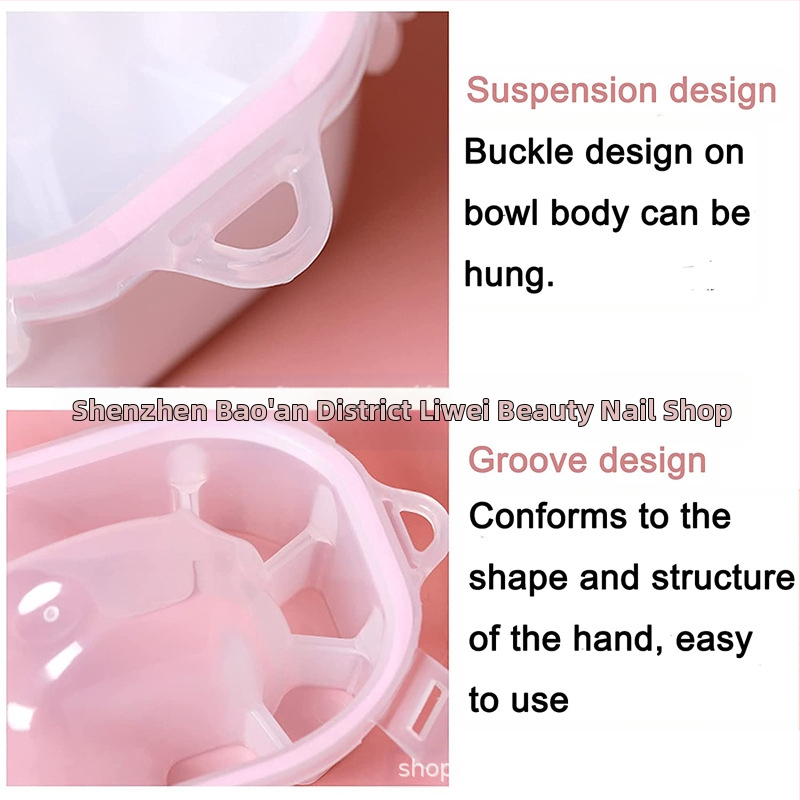 Liwei Sada na manikúru – dvojvrstvová miska na ruky s exfoliačnou oceľovou kefou | Nástroje na nechty | Pôvod: Guangzhou