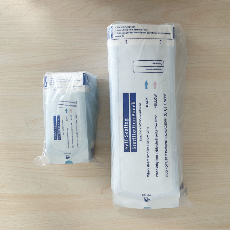 Pungă de sterilizare auto-sigilantă pentru uz dentar, de unică folosință, sterilizare la temperatură înaltă