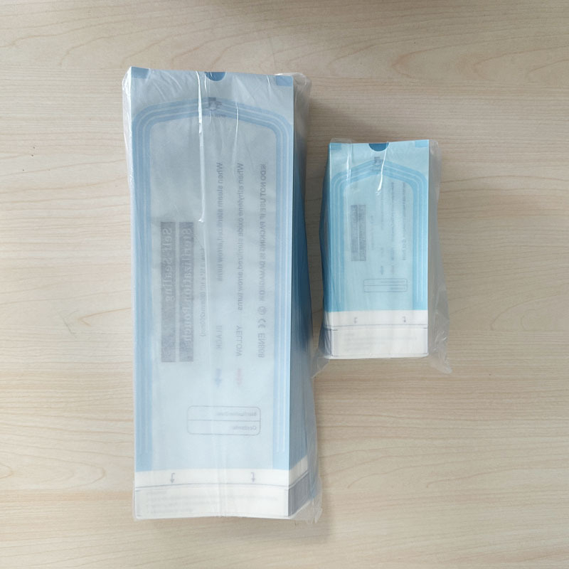 Pungă de sterilizare auto-sigilantă pentru uz dentar, de unică folosință, sterilizare la temperatură înaltă