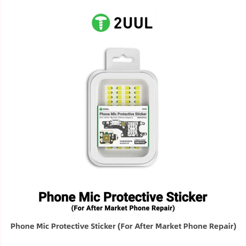 Αυτοκόλλητο προστασίας μικροφώνου κινητού, σκόνη και υγρά φραγμός, εύκολο στο σκίσιμο, για επισκευές • 2UUL • 4,5 g • Θερμοκρασιακά ανθεκτική κόλλα