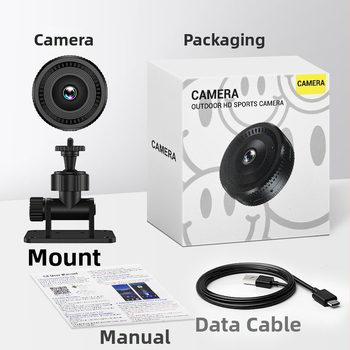 C8 bezvadu 1080p novērošanas kamera ar Wi‑Fi, TF karšu glabāšana, 2 stundu darbības laiks