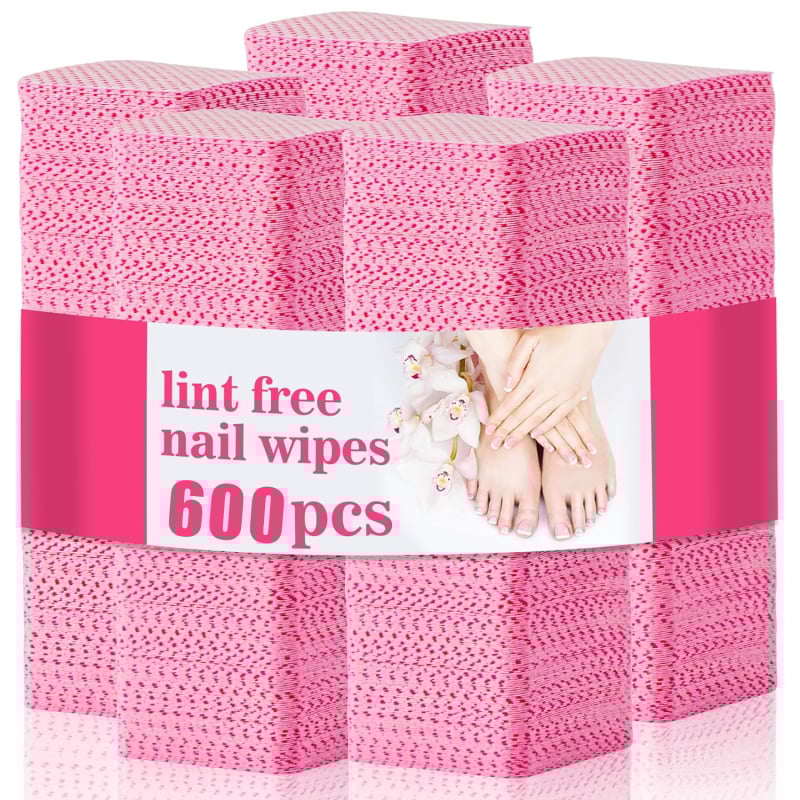 Dischete demachiante pentru îndepărtarea lacului – fără scame, fără fibre, pentru curățarea gurii sticlei, 600 buc, OEM