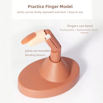 Μοντέλο χεριού εξάσκησης νυχιών με λυγίζομες κινητές αρθρώσεις, οβάλ φορητό στυλ, μάρκα Yijiayi