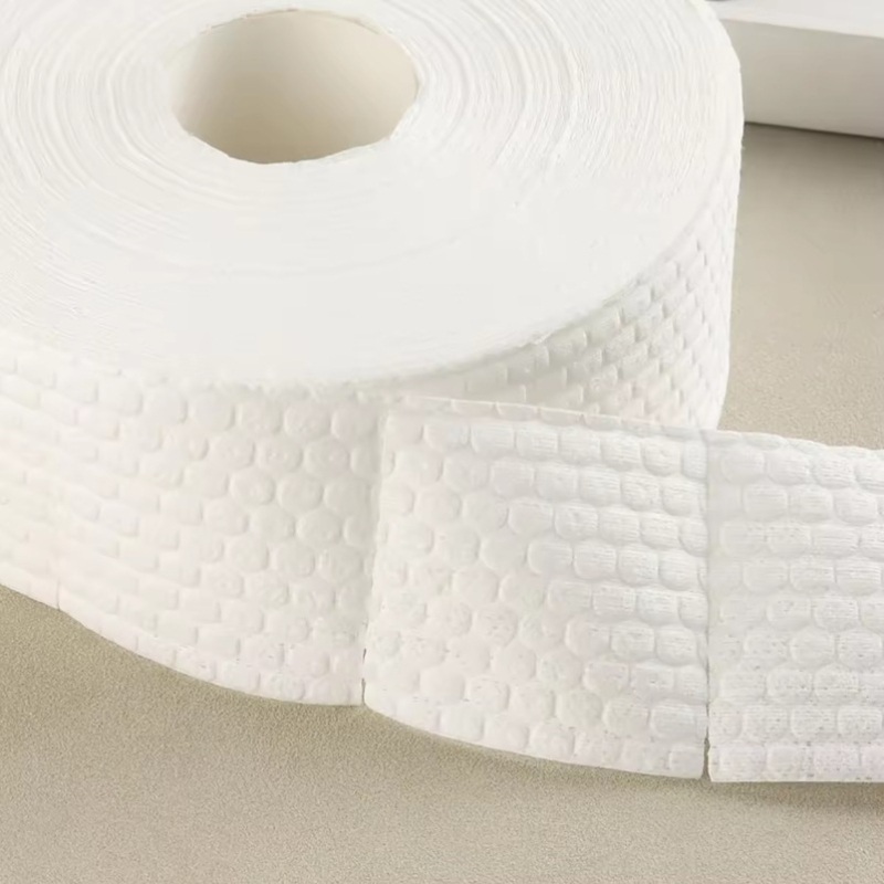 Tamponi demachianți pentru lac de unghii, pentru manichiură, fără scame, 100 g/rolă, model MJ-XJM, cod produs 01132