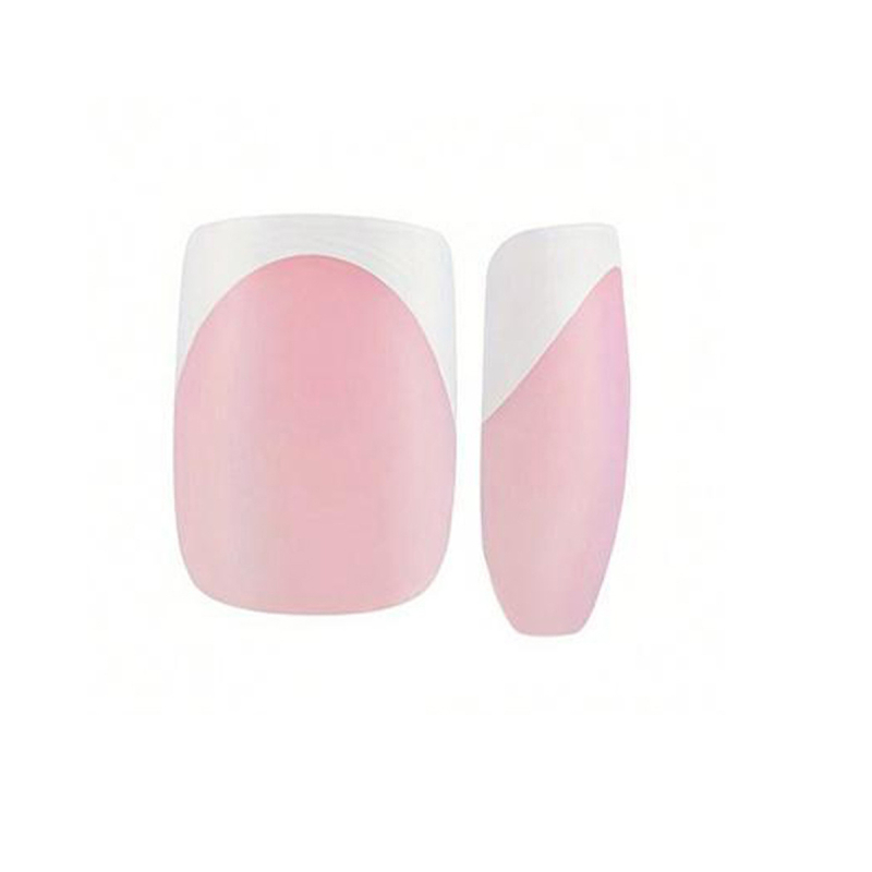 Unghii false – set 168 bucăți, formă pătrată scurtă, stil franțuzesc, imprimeuri leopard și stele, stickere detașabile pentru unghii