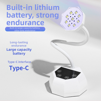 BM-19 Pārnēsama galda nagu lampiņa ar lotosa dizainu, viedais sensors UV cietināšanai, ātra žāvēšana gel nagiem