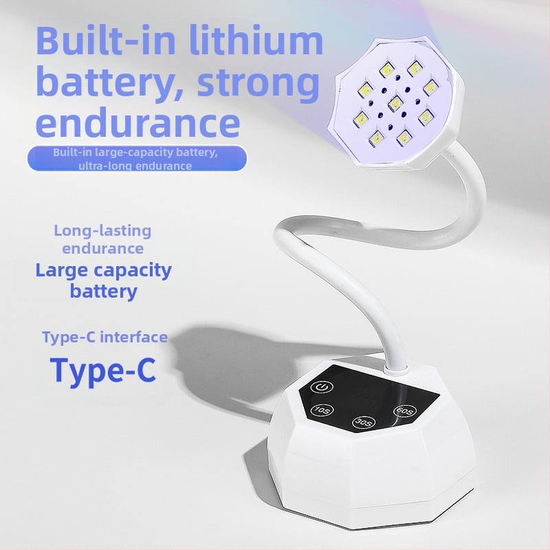 BM-19 Pārnēsama galda nagu lampiņa ar lotosa dizainu, viedais sensors UV cietināšanai, ātra žāvēšana gel nagiem