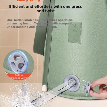 Φορητός κάδος ποδιών για μούλιασμα, υπέρ γόνατο, βαθύς, κεραμικός, αναδιπλούμενος, με διατήρηση θερμότητας