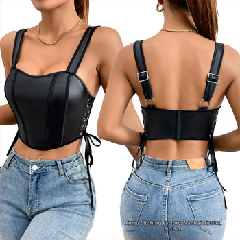 Καμιζολ, 95% πολυεστερική ίνα; Ύφασμα: πολυεστερική ίνα; Στυλ: τοπ χωρίς μανίκια, σεξι; Λαιμός: χαμηλό ντεκολτέ