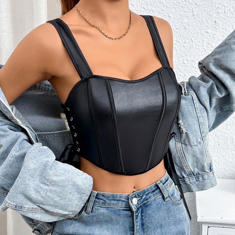 Καμιζολ, 95% πολυεστερική ίνα; Ύφασμα: πολυεστερική ίνα; Στυλ: τοπ χωρίς μανίκια, σεξι; Λαιμός: χαμηλό ντεκολτέ