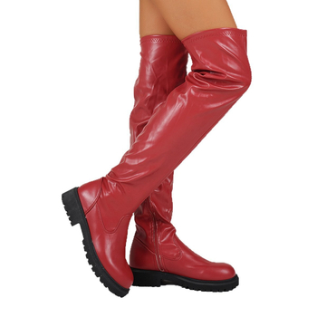 Cizme de călărie pentru femei — vârf rotund, toc gros, fermoar lateral (Round Toe, Chunky Heel, 3-5 cm Heel, High Shaft, Side Zipper)