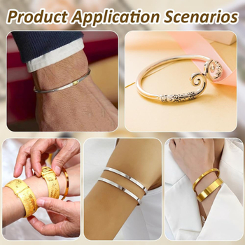 Σετ εργαλείων βραχιόλου από ανοξείδωτο ατσάλι, 2 τεμάχια, περιλαμβάνει ράβδο βραχιολιού και σφυρί καουτσούκ, για DIY κοσμήματα