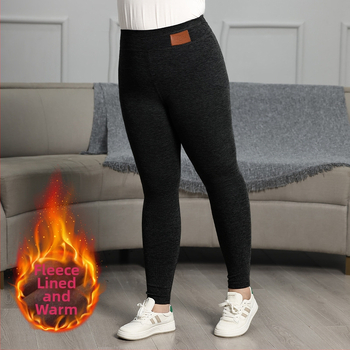 Γυναικεία κολάν με ψηλή μέση, επένδυση φλίς εσωτερικά, ζεστά και παχιά, στενή γραμμή