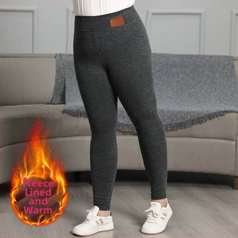 Γυναικεία κολάν με ψηλή μέση, επένδυση φλίς εσωτερικά, ζεστά και παχιά, στενή γραμμή