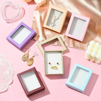 Τετράγωνο κουτί κοσμημάτων με αντιοξειδωτική προστασία, αποθήκευση δαχτυλιδιών και κολιέ, 12 τεμάχια ανά σετ, μοντέλο 021JXG