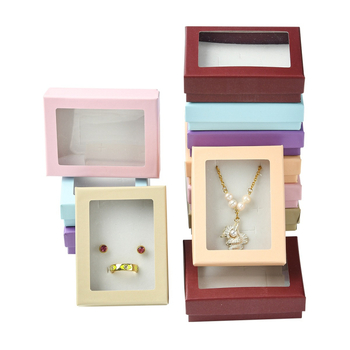 Τετράγωνο κουτί κοσμημάτων με αντιοξειδωτική προστασία, αποθήκευση δαχτυλιδιών και κολιέ, 12 τεμάχια ανά σετ, μοντέλο 021JXG