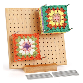 Ξύλινη Πλάκα Πλεξίματος με Οπές, Πολυχρηστική Προσαρμοζόμενη Πίνακας Κατασκευών, Λιτή Μοντέρνα Διακόσμηση, Κατασκευασμένη από Διάφορα Είδη Ξύλου για Οικιακή Χρήση