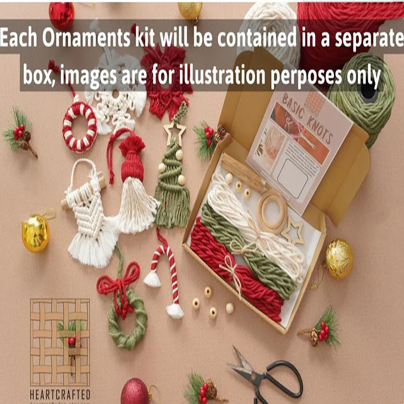 Cadru decorativ handmade pentru Crăciun (Materiale: poliester, fibră nețesută; Stil: Altul; Crăciun)