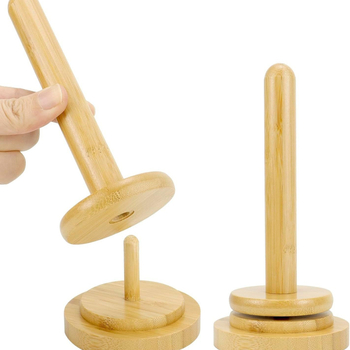 Ξύλινο Κράτημα Για Νήμα Και Σπείρες – Μοντέρνο Μινιμαλιστικό Σχέδιο, Επιτραπέζιο Αποθηκευτικό Ράφι, Αποσπώμενο Εργαλείο Ραφίματος