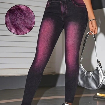 Γυναικείες εκτυπωμένες μακριές παντελόνες από ύφασμα Milk Silk, με σχήμα σώματος, πολυεστέρας, μεσαίου βάρους 161–180 g/m²