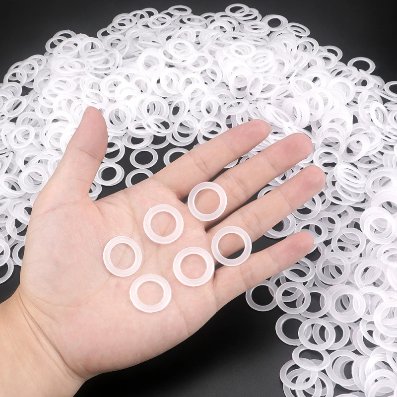 Plastikinis mezgimo žiedas, apvalus O formos žiedas DIY rankdarbiams ir rankdarbiams — medžiagų rinkinys, šiuolaikinis stilius, svoris 1, be pritaikymo