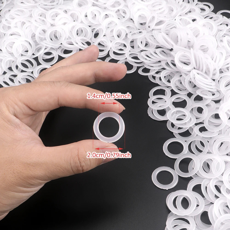 Plastikinis mezgimo žiedas, apvalus O formos žiedas DIY rankdarbiams ir rankdarbiams — medžiagų rinkinys, šiuolaikinis stilius, svoris 1, be pritaikymo