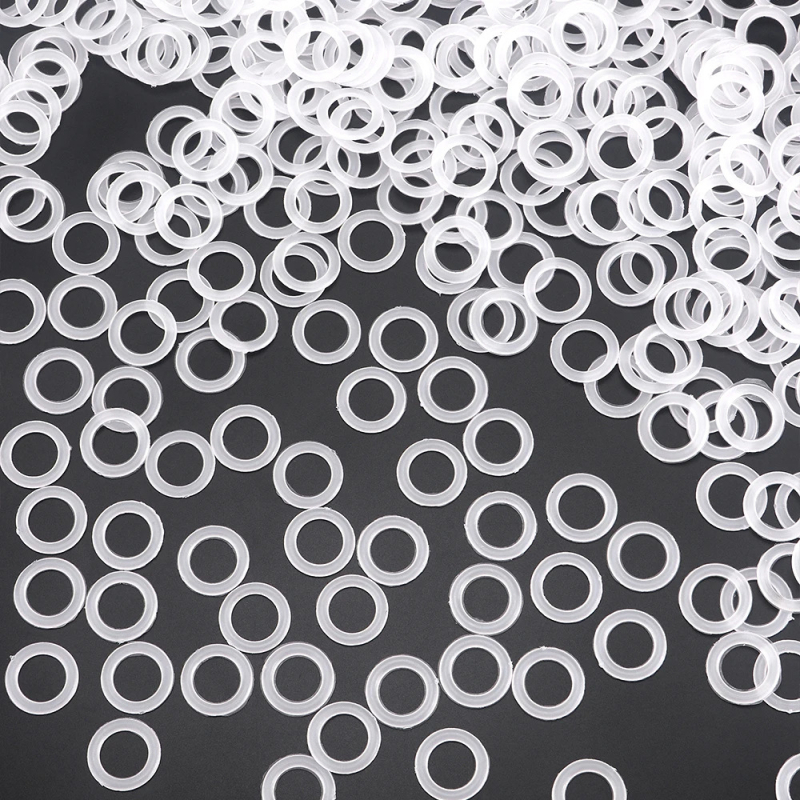 Plastikinis mezgimo žiedas, apvalus O formos žiedas DIY rankdarbiams ir rankdarbiams — medžiagų rinkinys, šiuolaikinis stilius, svoris 1, be pritaikymo