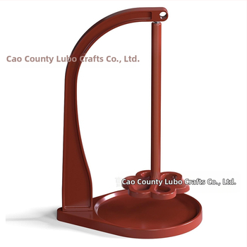 Medinis verpimo laikiklis su nuimama gėlių formos pagrindu — 3 sluoksniai, stalinis laikiklis mezgimui ir audimui