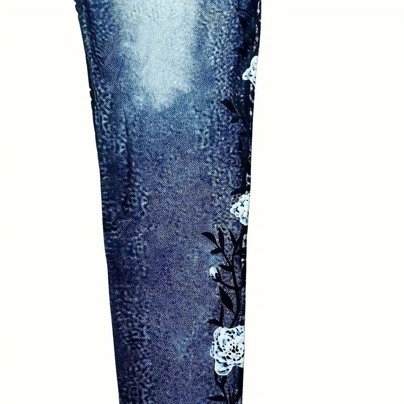 Pantaloni lungi cu imprimeu, pentru modelarea corpului, Milk Silk, 90–95% poliester, greutate medie 161–180 g/m², cod WC01JL20250722K1