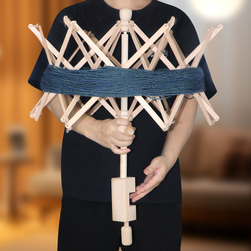 Mașină de înfășurat fire din lemn, manivelă, Rx609, 16 buc în cutie, greutate brută 0,86 kg