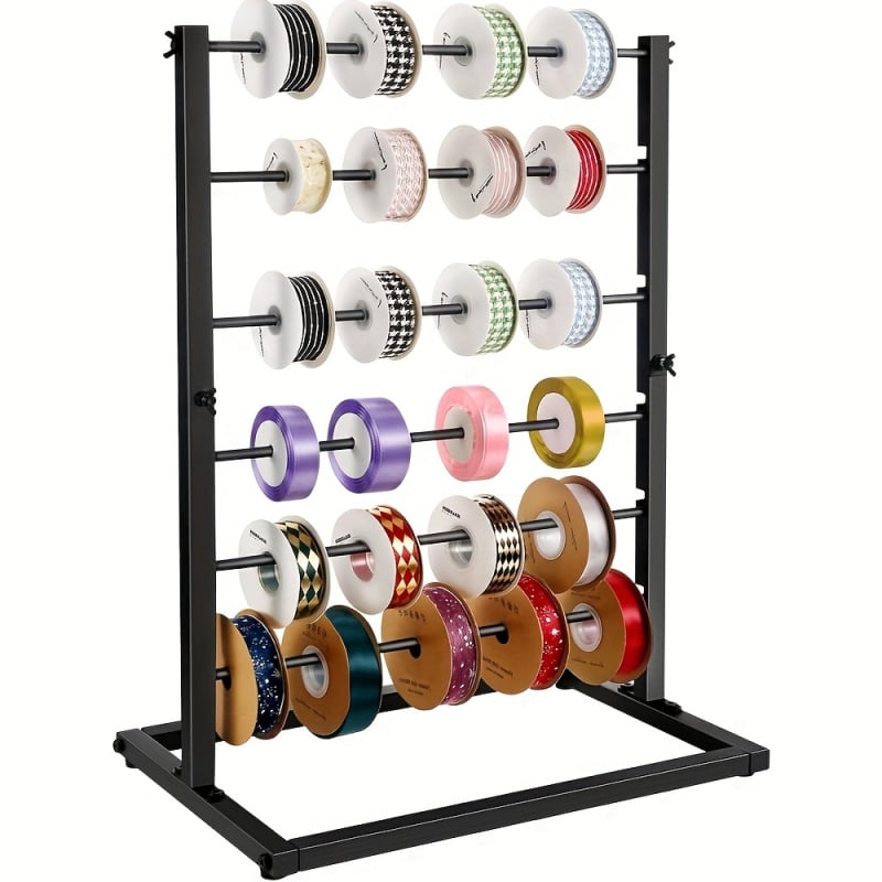 Μεταλλικό ράφι αποθήκευσης κορδελών με 6 επίπεδα, πολλαπλών χρήσεων, απλός μοντέρνος σχεδιασμός