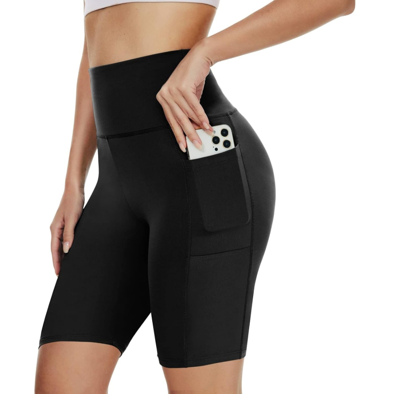 Κολάν καπρί για γιόγκα, ψηλή μέση, εφαρμοστό κόψιμο, ύφασμα Milk Silk (πολυεστέρας/σπάντεξ)