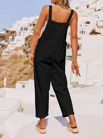 Γυναικεία ολόσωμη φόρμα για το καλοκαίρι, καθημερινό και κομψό στυλ Ιαπωνο-Κορεατικό, πολυεστέρας 95%+, ίσια γραμμή παντελονιού, μακριά παντελόνια, καλοκαίρι 2025