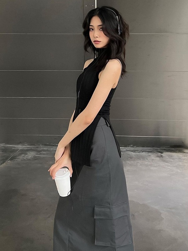 A linijos midi sijonas, darbo stiliaus, poliesteris 95%+, spandeksas <30%, street-hipster