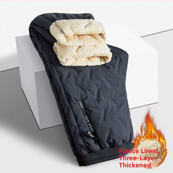 Vīriešu taisnā griezuma bikses, kokvilnas pildījums, mākslīgās ādas audums, pavasaris 2025