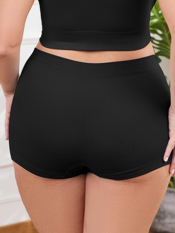 Γυναικείες χωρίς ραφές μποξέρ με ψηλή μέση — Modal Ίνες, Γραφένιο καβάλου επένδυση, Περιεκτικότητα επένδυσης κάτω από 30%, Άνοιξη