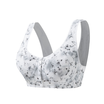 Σουτιέν από βαμβάκι, σε στυλ γιλέκο, με πλήρες κύπελλο, λεπτές διαμορφωμένες κάψες, επένδυση από σφουγγάρι, σταθεροί διπλοί ιμάντες