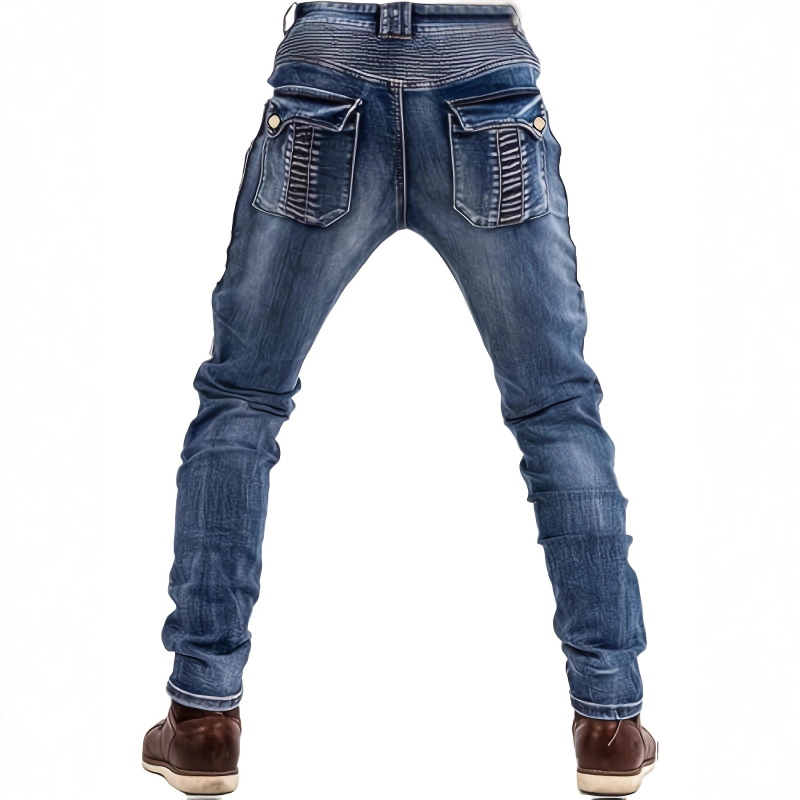 Vīriešu džinsi, slim fit, denim, vidējais jostas augstums, rāvējslēdzējs