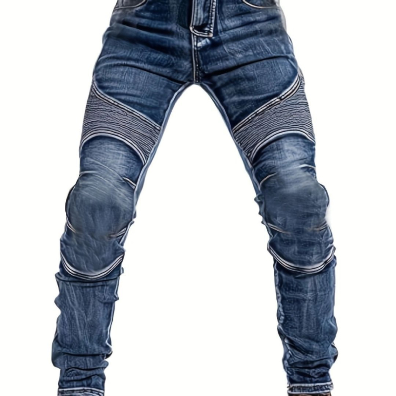 Vīriešu džinsi, slim fit, denim, vidējais jostas augstums, rāvējslēdzējs