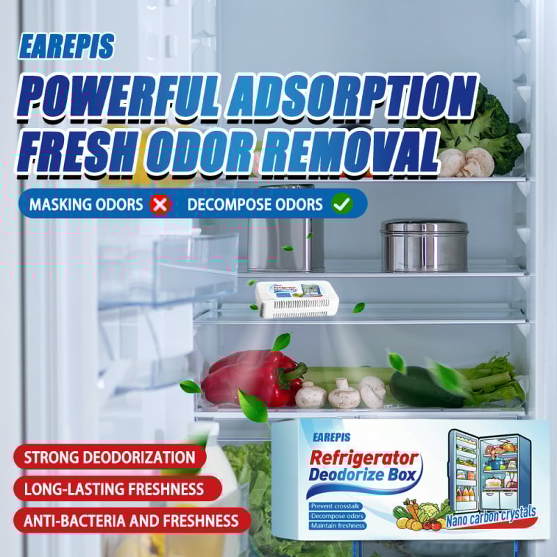 EAREPIS Κουτί Αποσμητικού Ψυγείου – 50 g, μοντέλο L-5, Απολύμανση Οσμών, Διατήρηση Φρεσκάδας, Πρόληψη Διασποράς Οσμών