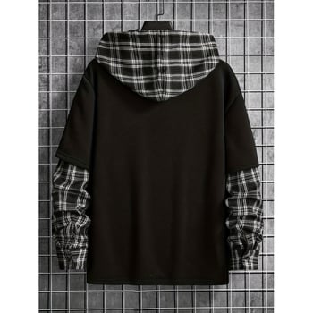 Мъжки кардиган-свитер с флисово подплата, дълги ръкави, модал-рамие смес (рамие 51–70%), стил Европа-Америка, тегло 400 g+, за всички сезони