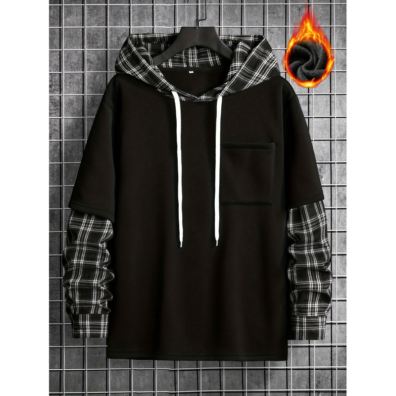 Vīriešu kardigan-sporta krekls ar flīsa iekšējo oderi, garas piedurknes, ramie-modāla maisījums (ramie 51–70%), Eiropas-Amerikas stils, svars 400 g un vairāk, visām sezonām